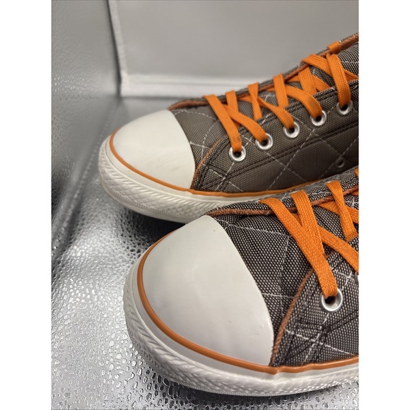 Vintage Converse All Stars Mens Quilted Canvas Greyish Sneakers Sz 11 Excellent - Picture 2 of 9